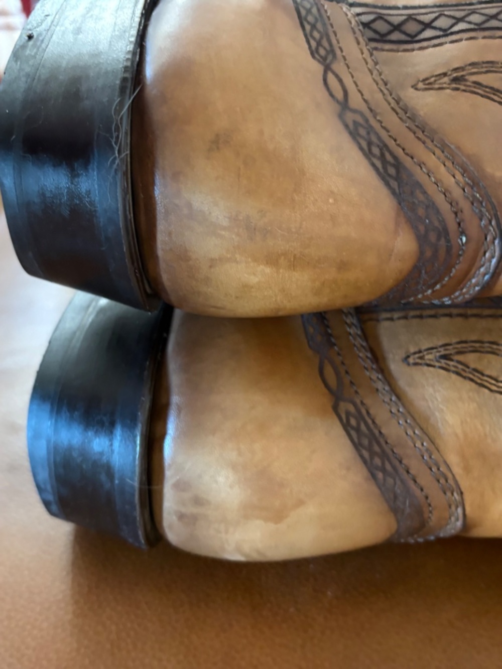 Corral Men’s Handcrafted Distressed Leather Cowboy Boots Sz 9D - Picture 12 of 17